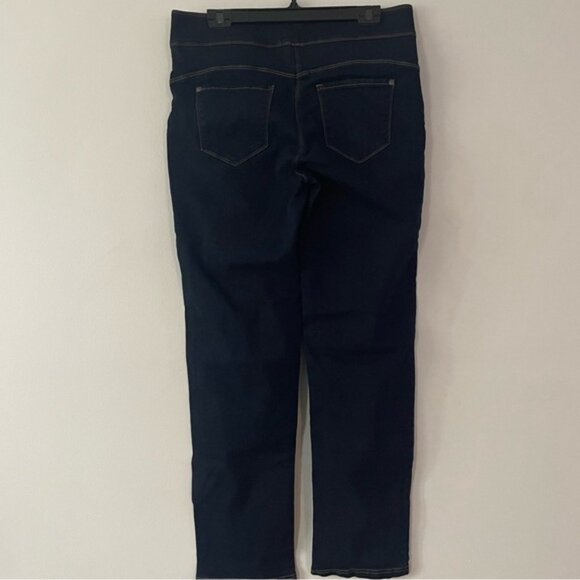 New Bellina Dark Wash Blue Straight Leg Stretch Jeans Size Large bin 4J - Picture 4 of 5